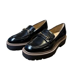 🖤 Sam Edelman Laurs Black Lug Sole Loafers Women’s‎ Size 10 New 🖤